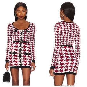 Majorelle Sherry Mini Dress in Red Multi NEW